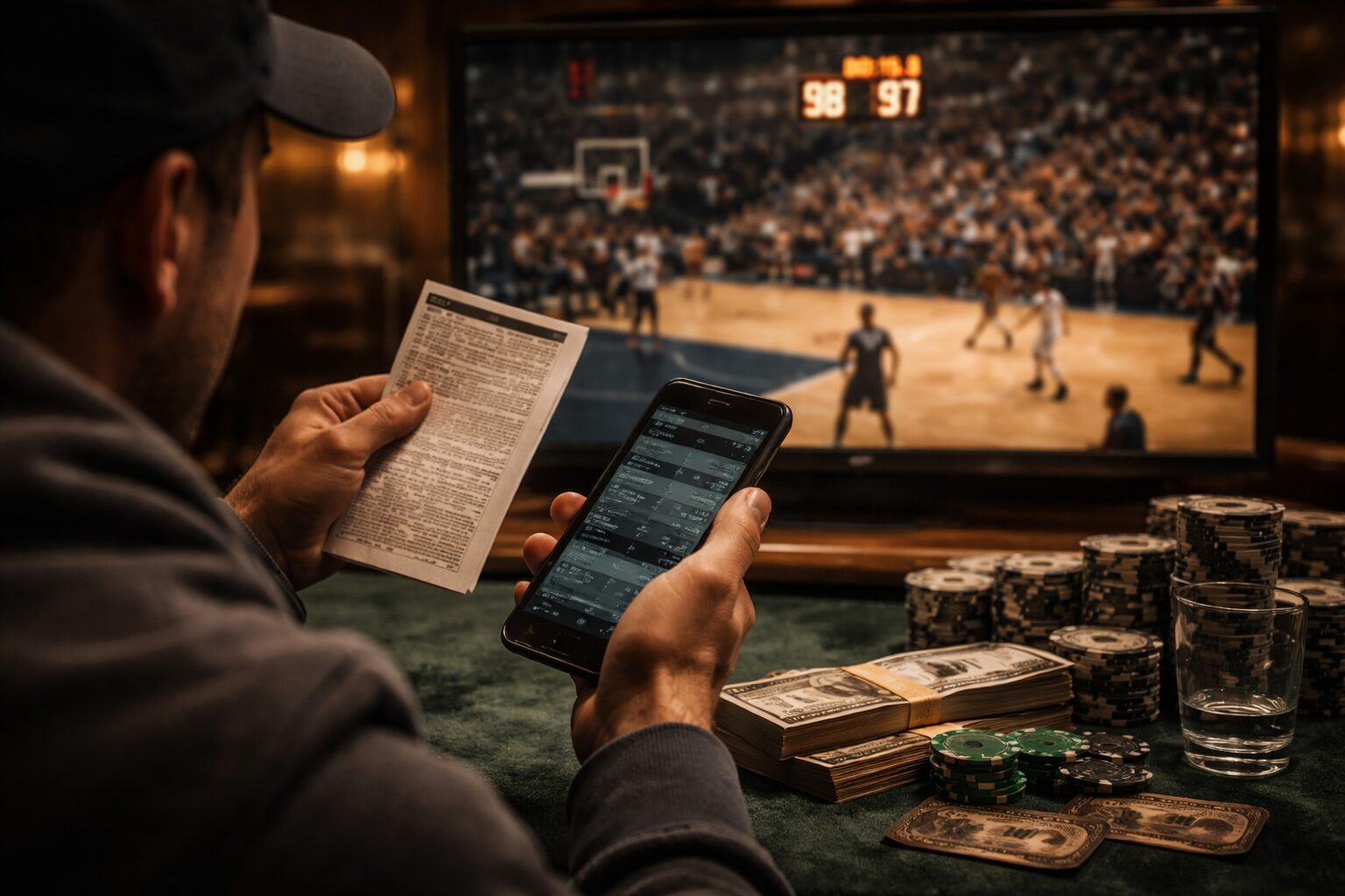 La ilusión de control en los últimos minutos de un partido de baloncesto
