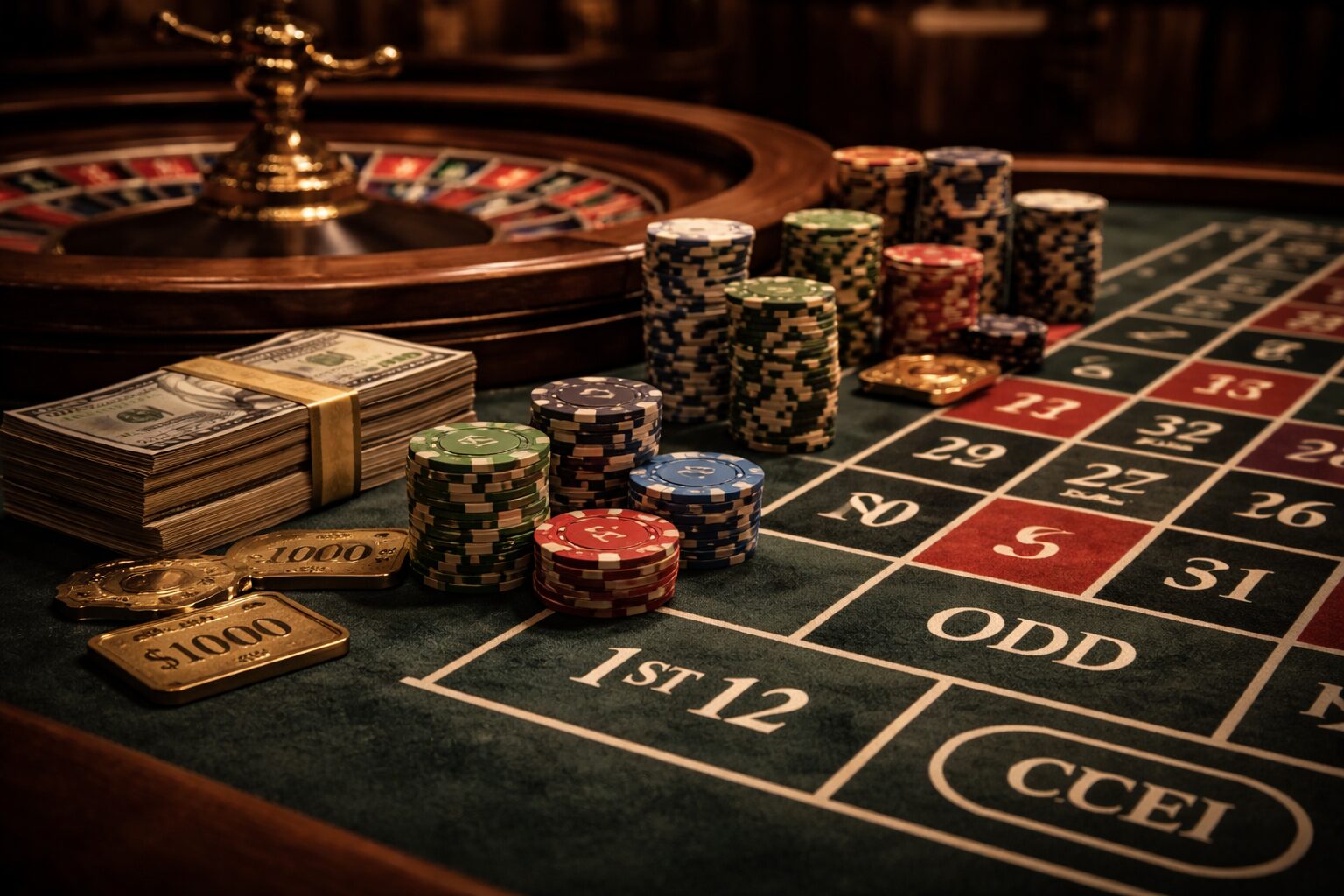 Qué cambia cuando se combinan apuestas internas y externas en ruleta